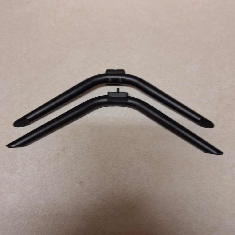 Original TV Stand Legs Replacement Feet Black Metal Pair Universal TV Base